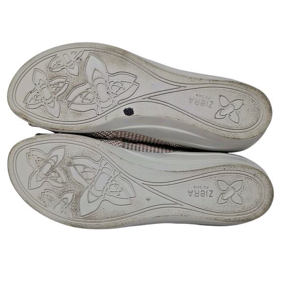 Ziera Doxie Sandals Women's EU 41 W US 10.5 Cross Strap Leather Neutral Print - Picture 7 of 16